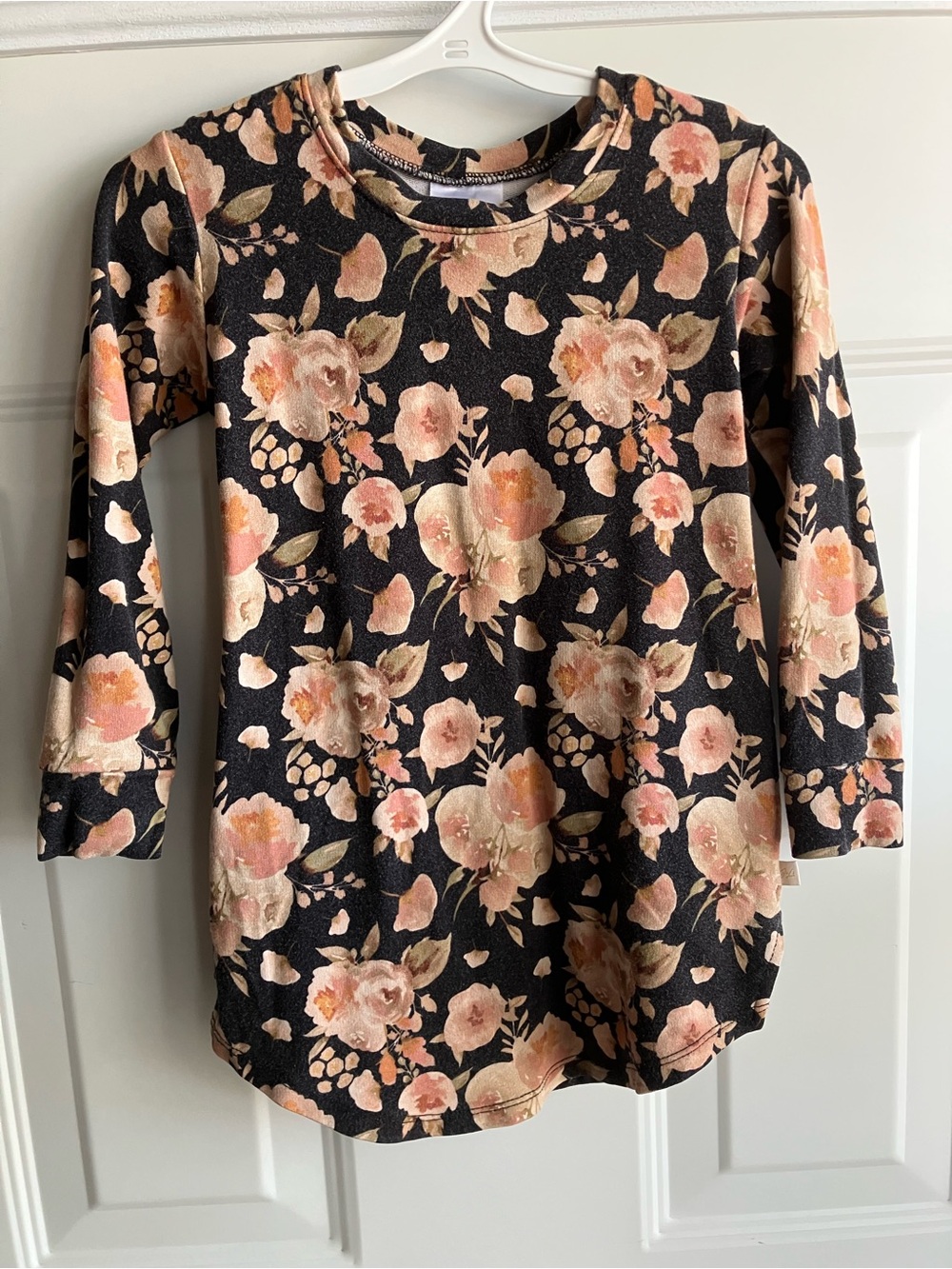 Jax & Lennon moody floral sweater dress 18-24 months